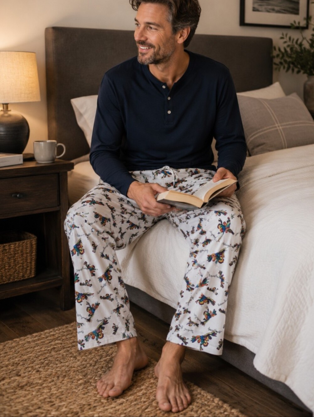 🐸 Peace Frogs | Men's Medium | 100% Cotton | Pajama Pants | NWOT